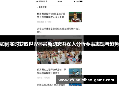 如何实时获取世界杯最新动态并深入分析赛事表现与趋势