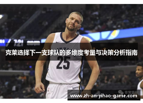 克莱选择下一支球队的多维度考量与决策分析指南 克莱选择下一支球队的多维度考量与决策分析指南