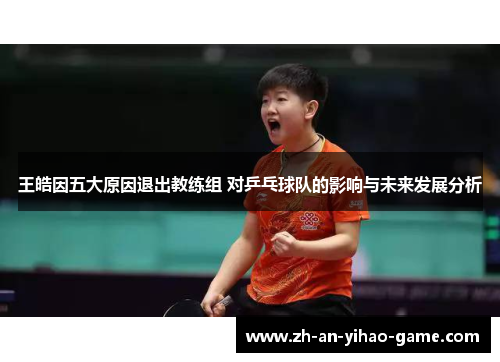 王皓因五大原因退出教练组 对乒乓球队的影响与未来发展分析 王皓因五大原因退出教练组 对乒乓球队的影响与未来发展分析